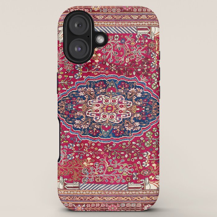 Qashqaâi Antique Fars Persian Rug Print iPhone Case Gallery Image 5