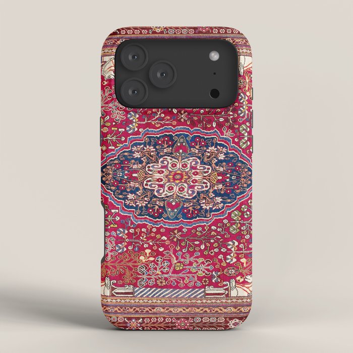 Qashqaâi Antique Fars Persian Rug Print iPhone Case Gallery Image 4