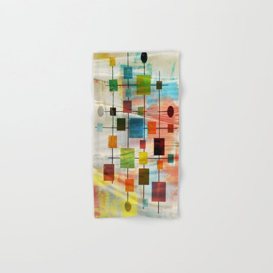 Mid-Century Modern Art 1.3 - Graffiti Style Bath Towel Gallery Image 1