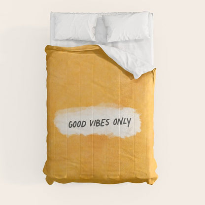 Good Vibes Only: Yellow Canvas Edition Comforter Gallery Image 8