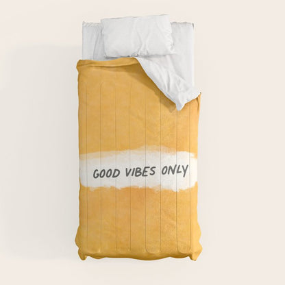 Good Vibes Only: Yellow Canvas Edition Comforter Gallery Image 9