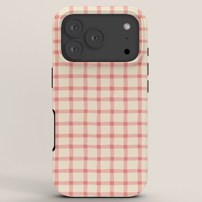 Strawberry Gingham Pattern iPhone Case Gallery Image 7