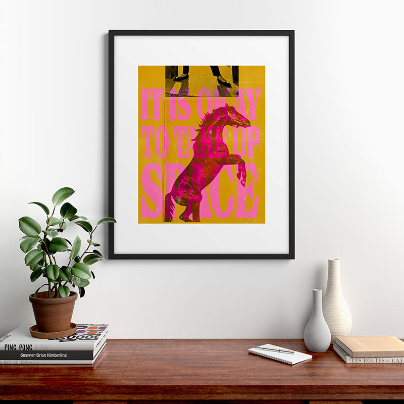 Take Up Space Framed Art Print Gallery Image 7