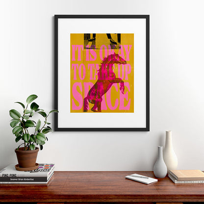 Take Up Space Framed Art Print Gallery Image 35