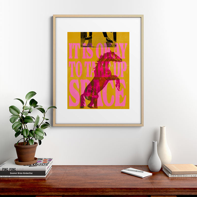 Take Up Space Framed Art Print Gallery Image 21