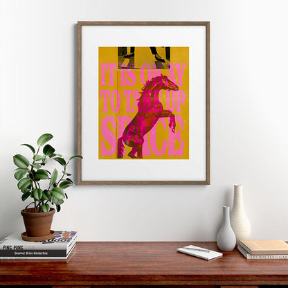 Take Up Space Framed Art Print Gallery Image 14