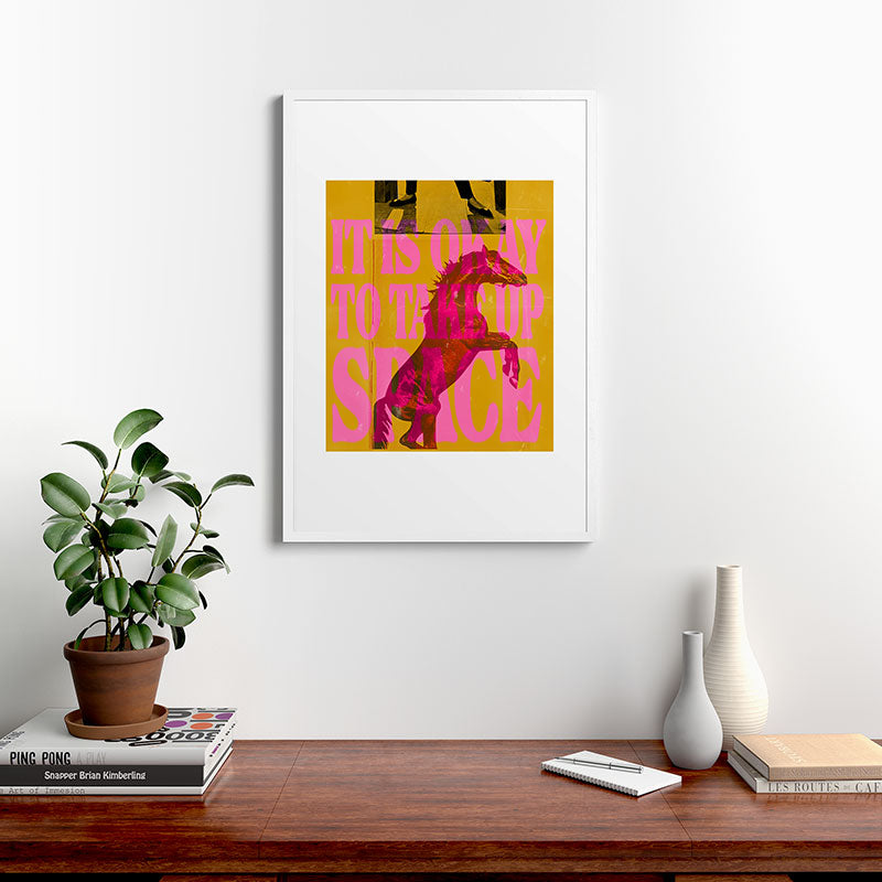 Take Up Space Framed Art Print Gallery Image 27
