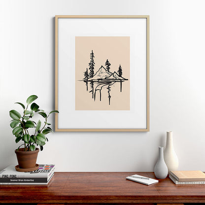Abstract Landscape II Framed Art Print Gallery Image 21