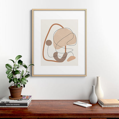 Abstract Line Movement III Framed Art Print Gallery Image 21