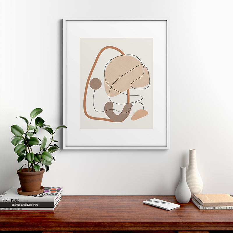Abstract Line Movement III Framed Art Print Gallery Image 28