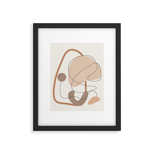 Abstract Line Movement III Framed Art Print Gallery Image 1