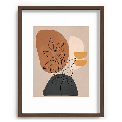Abstract Minimal Plant 1 Framed Art Print Gallery Image 67