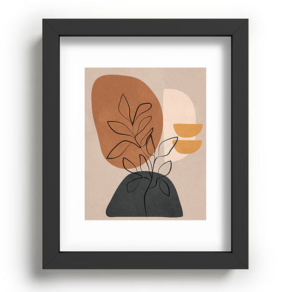Abstract Minimal Plant 1 Framed Art Print Gallery Image 58
