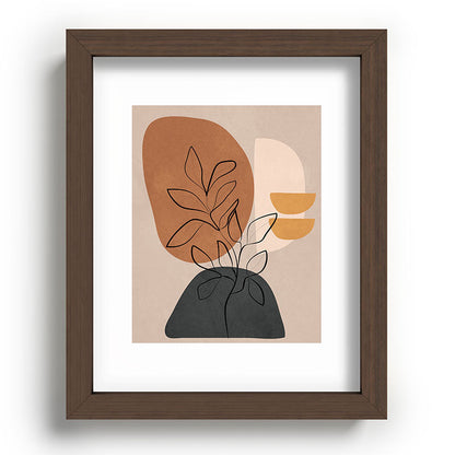 Abstract Minimal Plant 1 Framed Art Print Gallery Image 64
