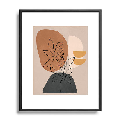 Abstract Minimal Plant 1 Framed Art Print Gallery Image 82
