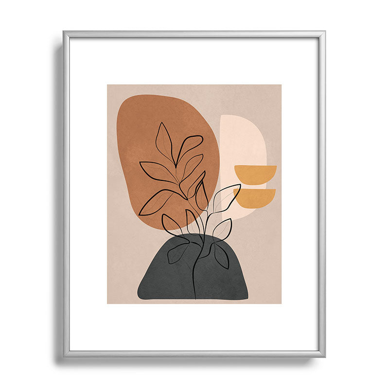 Abstract Minimal Plant 1 Framed Art Print Gallery Image 96