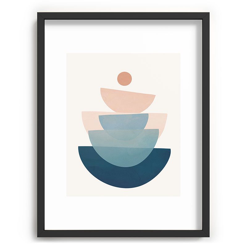 Abstract Minimal Shapes 31 Framed Art Print Gallery Image 83