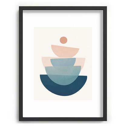 Abstract Minimal Shapes 31 Framed Art Print Gallery Image 83