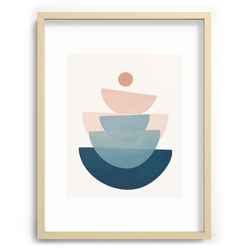 Abstract Minimal Shapes 31 Framed Art Print Gallery Image 99