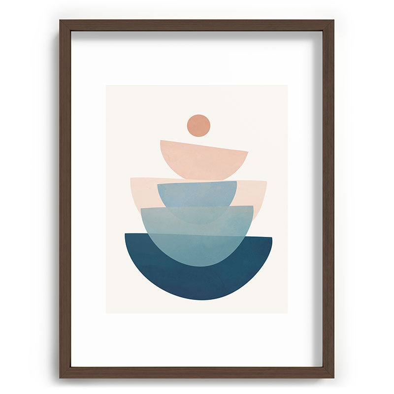 Abstract Minimal Shapes 31 Framed Art Print Gallery Image 91