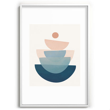Abstract Minimal Shapes 31 Framed Art Print Gallery Image 110