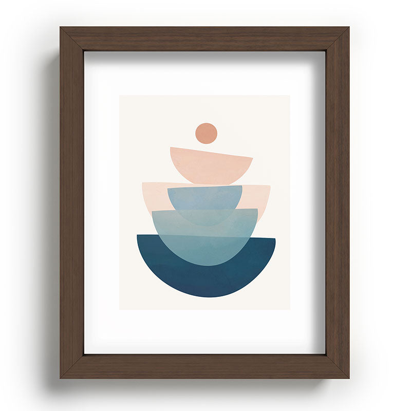Abstract Minimal Shapes 31 Framed Art Print Gallery Image 88