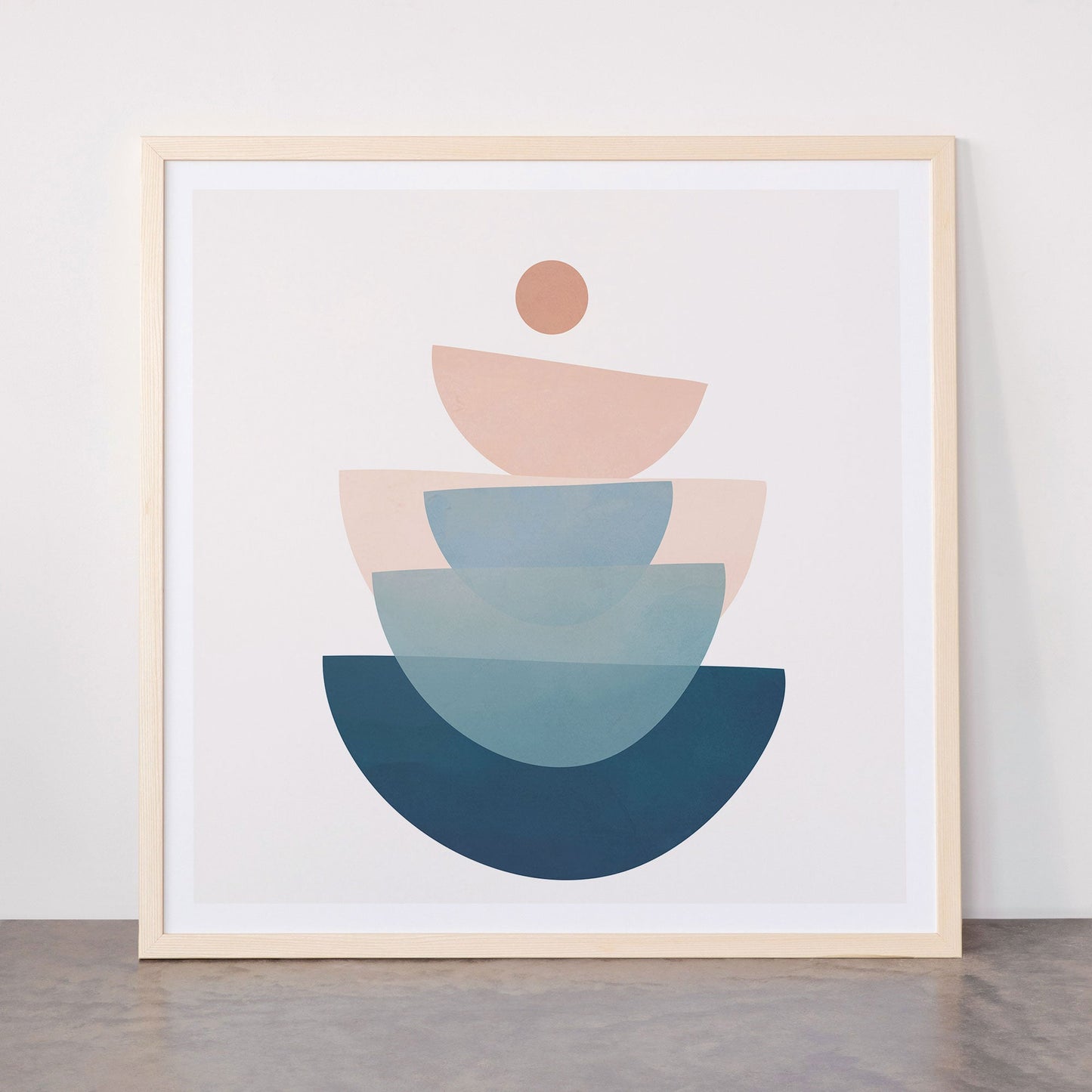 Abstract Minimal Shapes 31 Framed Art Print Gallery Image 77