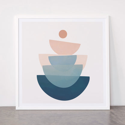 Abstract Minimal Shapes 31 Framed Art Print Gallery Image 87