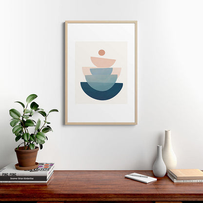 Abstract Minimal Shapes 31 Framed Art Print Gallery Image 28