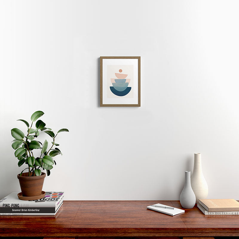 Abstract Minimal Shapes 31 Framed Art Print Gallery Image 12