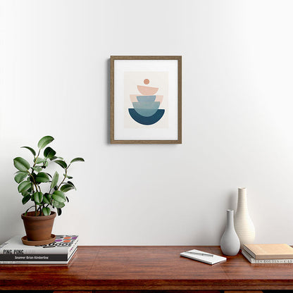 Abstract Minimal Shapes 31 Framed Art Print Gallery Image 15