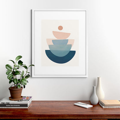 Abstract Minimal Shapes 31 Framed Art Print Gallery Image 76