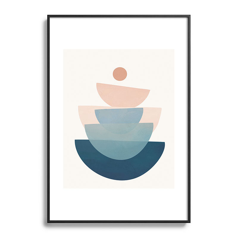 Abstract Minimal Shapes 31 Framed Art Print Gallery Image 113