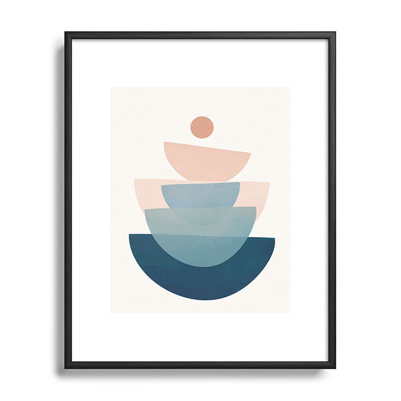 Abstract Minimal Shapes 31 Framed Art Print Gallery Image 112