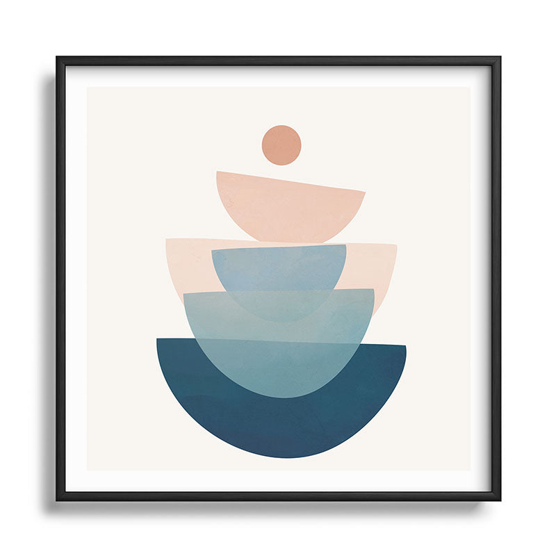 Abstract Minimal Shapes 31 Framed Art Print Gallery Image 122