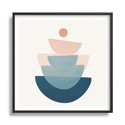 Abstract Minimal Shapes 31 Framed Art Print Gallery Image 122