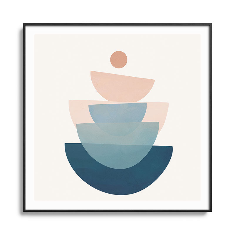 Abstract Minimal Shapes 31 Framed Art Print Gallery Image 126