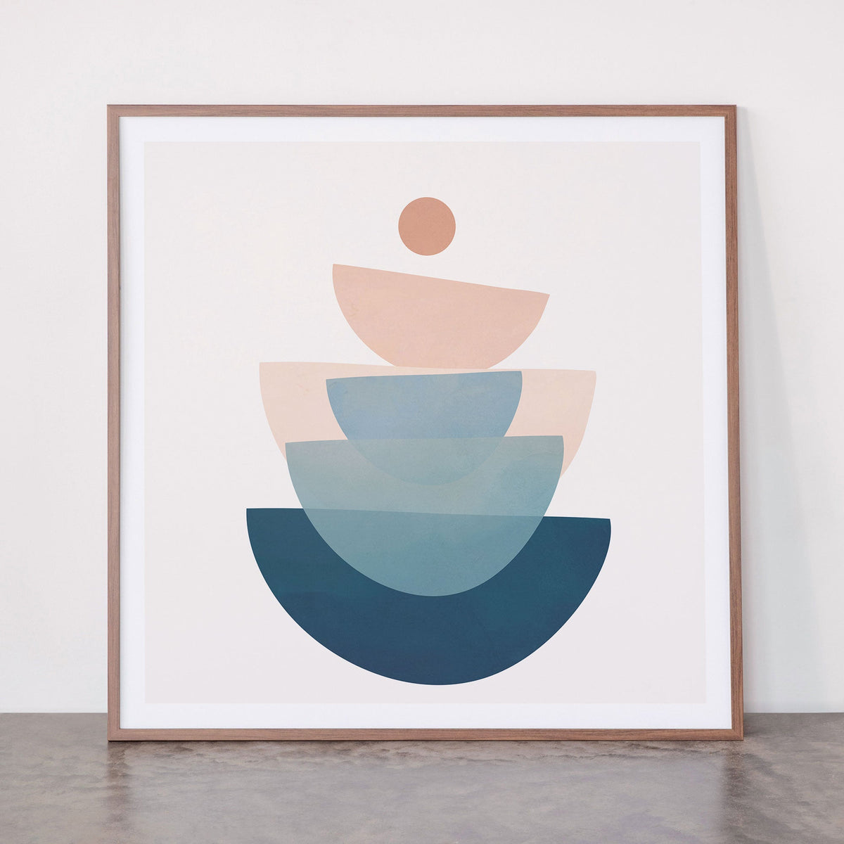 Abstract Minimal Shapes 31 Framed Art Print Gallery Image 21