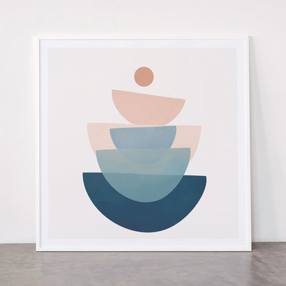 Abstract Minimal Shapes 31 Framed Art Print Gallery Image 43