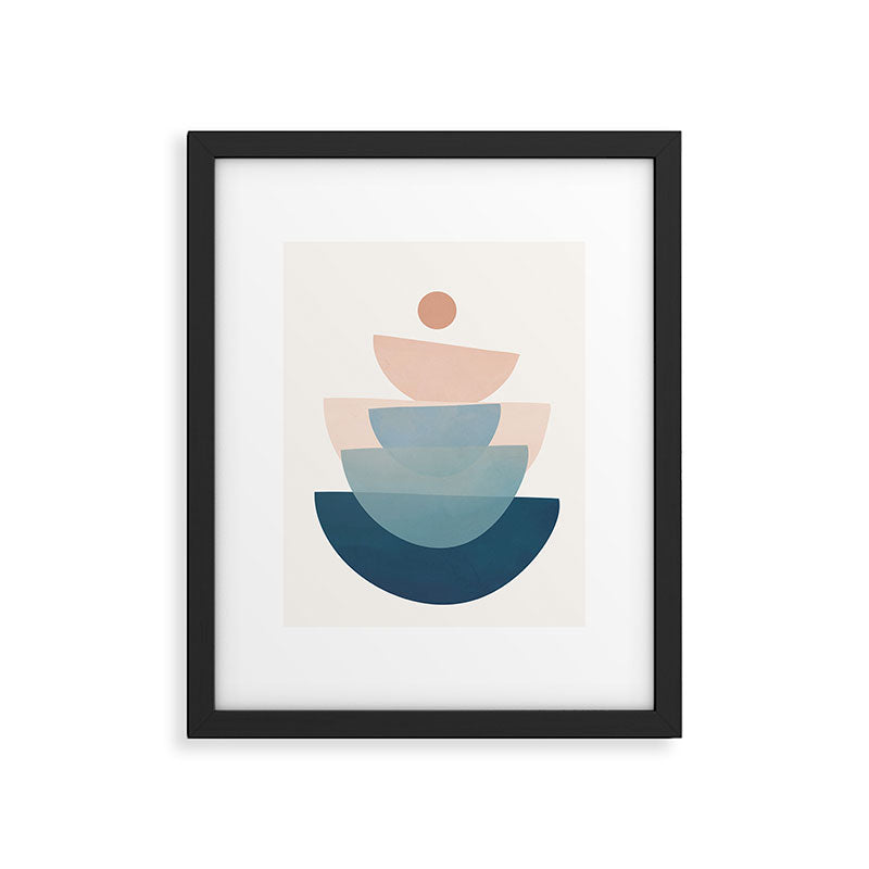 Abstract Minimal Shapes 31 Framed Art Print Gallery Image 6