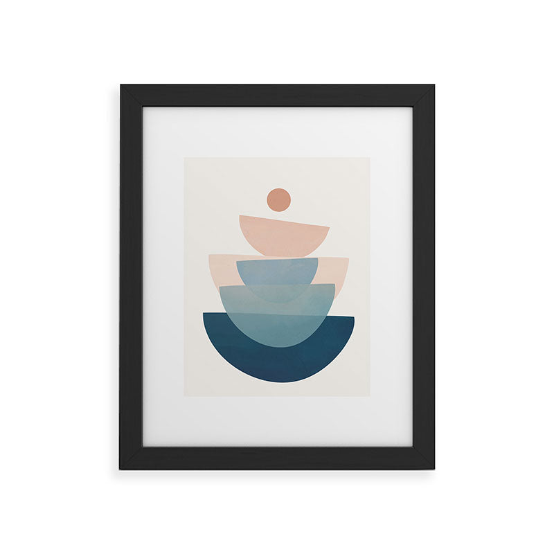 Abstract Minimal Shapes 31 Framed Art Print Gallery Image 44