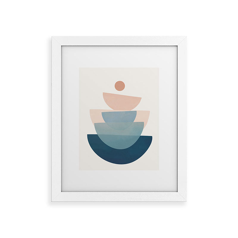 Abstract Minimal Shapes 31 Framed Art Print Gallery Image 73