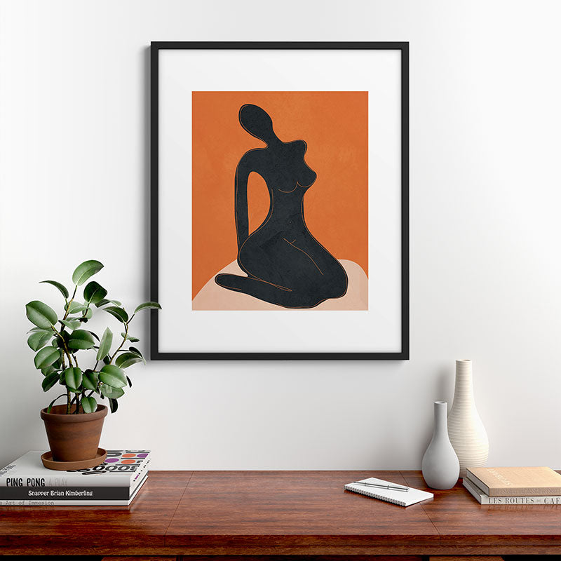 Abstract Nude II Framed Art Print Gallery Image 7