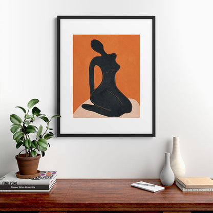 Abstract Nude II Framed Art Print Gallery Image 7