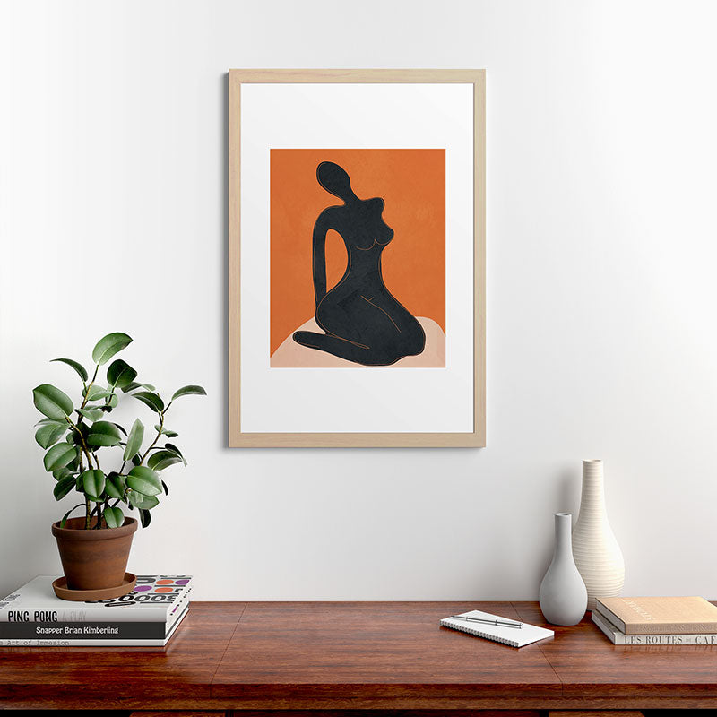 Abstract Nude II Framed Art Print Gallery Image 48