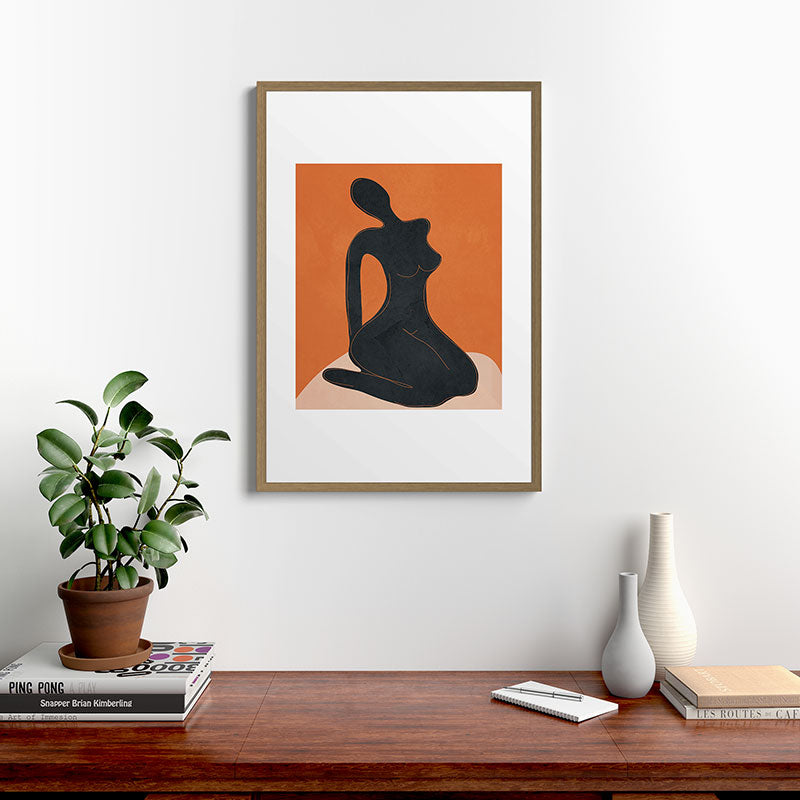 Abstract Nude II Framed Art Print Gallery Image 13