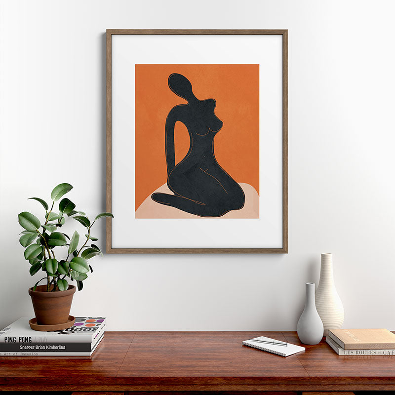 Abstract Nude II Framed Art Print Gallery Image 14