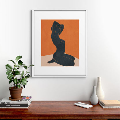 Abstract Nude IV Framed Art Print Gallery Image 28