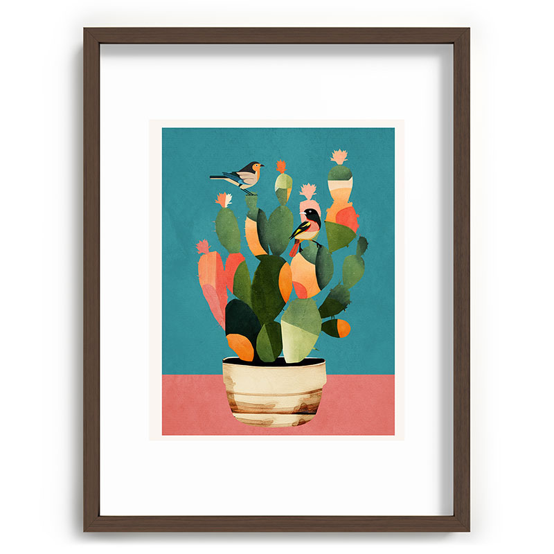 Cactus and Birds 2 Framed Art Print Gallery Image 66