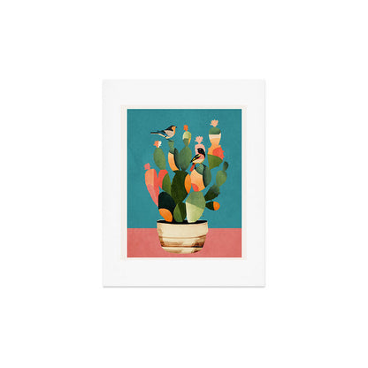 Cactus and Birds 2 Art Print Gallery Image 3